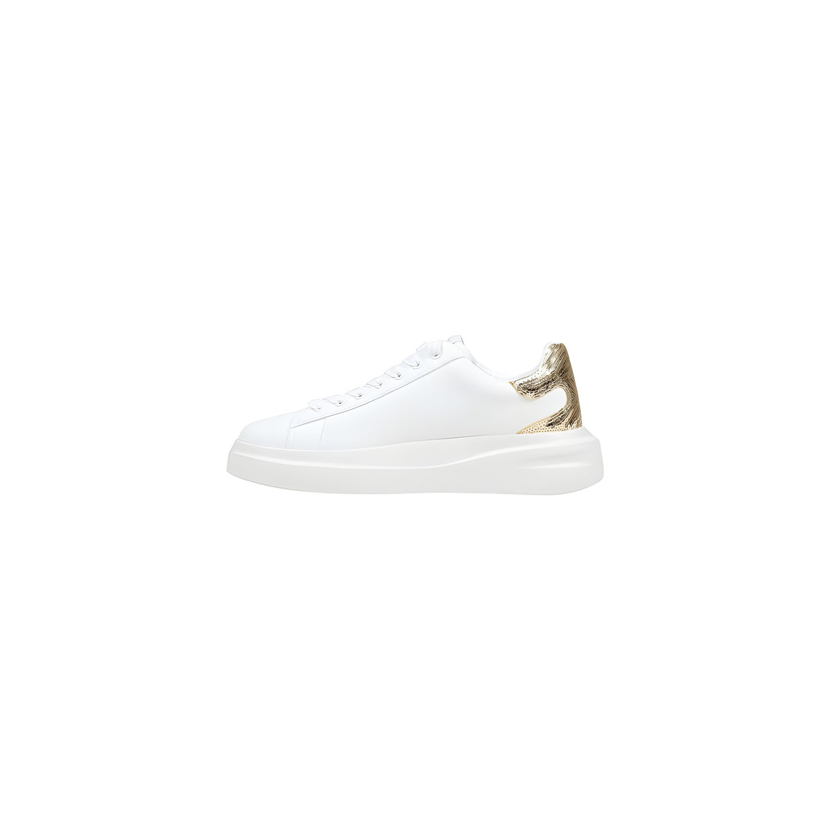 Guess White Leather Low Top Sneakers