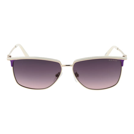 Lunettes de Soleil Guess en Métal Blanc