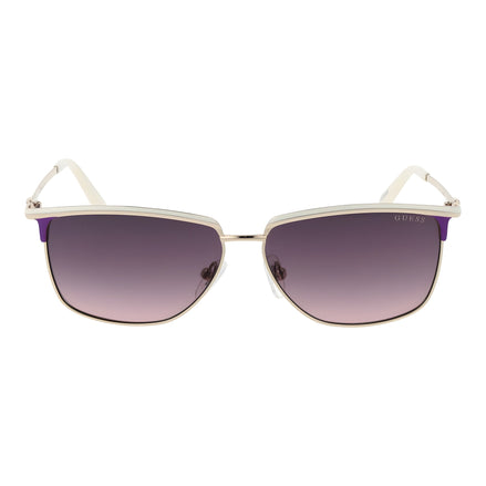 Lunettes de Soleil Guess en Métal Blanc