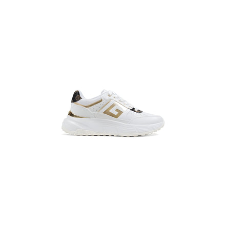 Guess White Polyurethane Chunky Sneakers