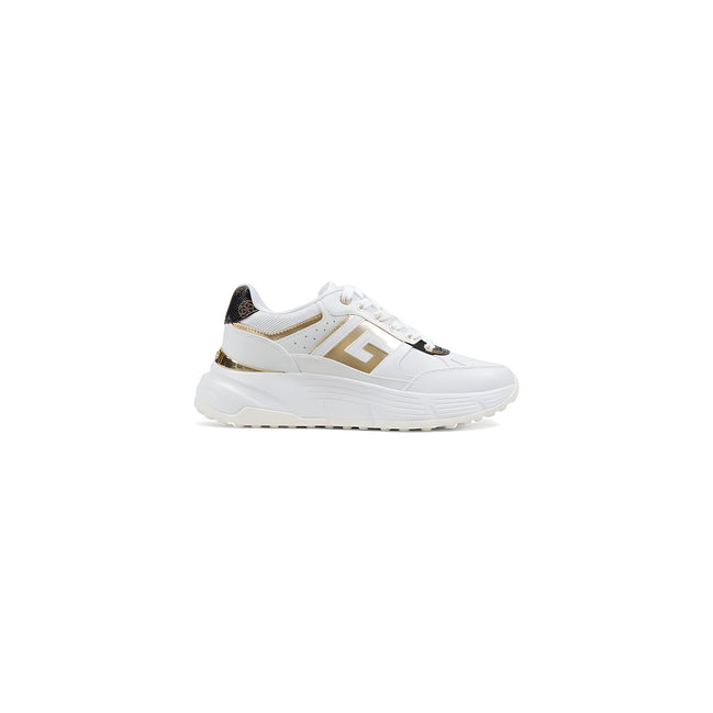 Guess White Polyurethane Chunky Sneakers
