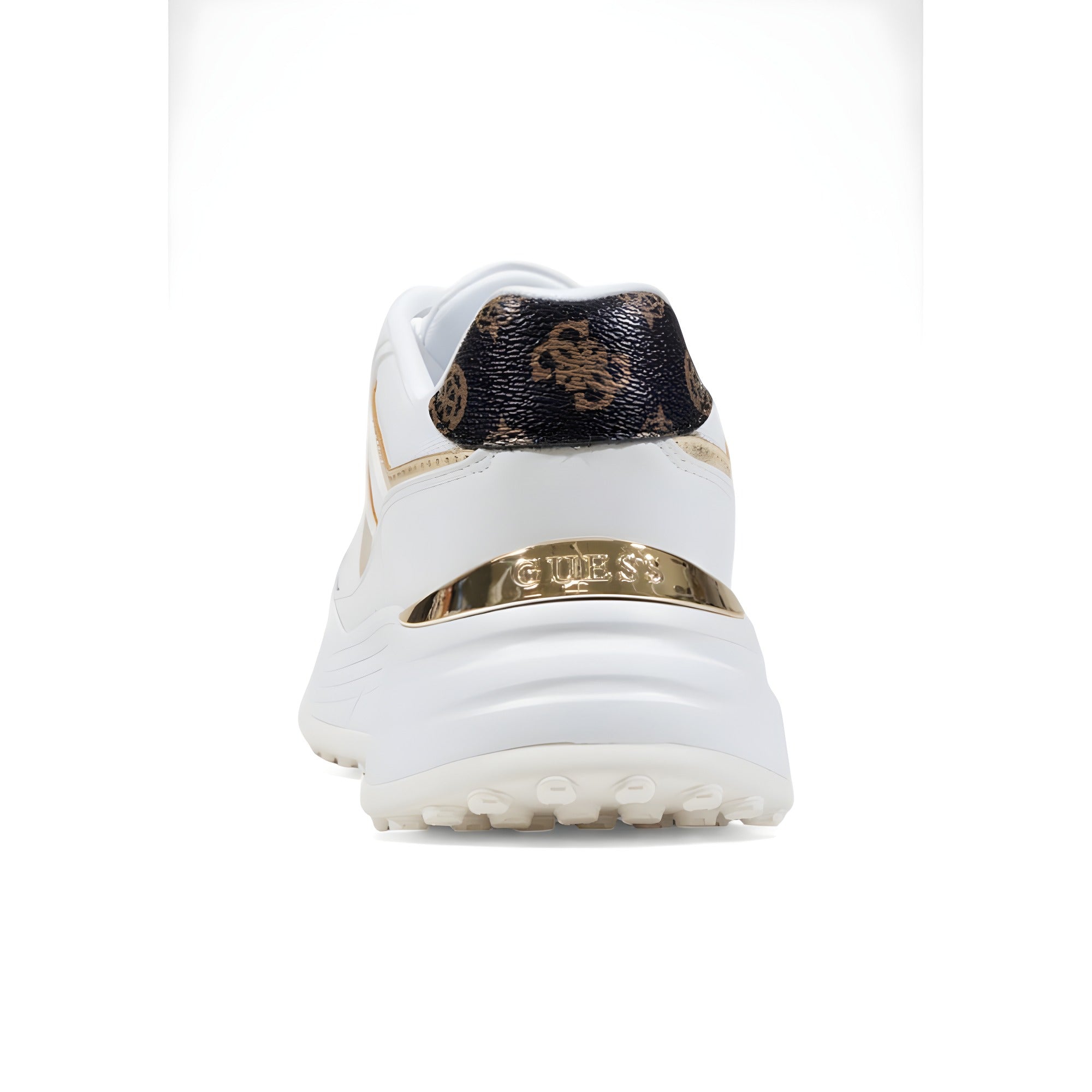 Guess White Polyurethane Chunky Sneakers