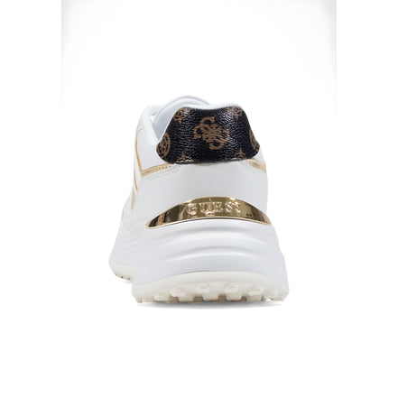 Guess White Polyurethane Chunky Sneakers