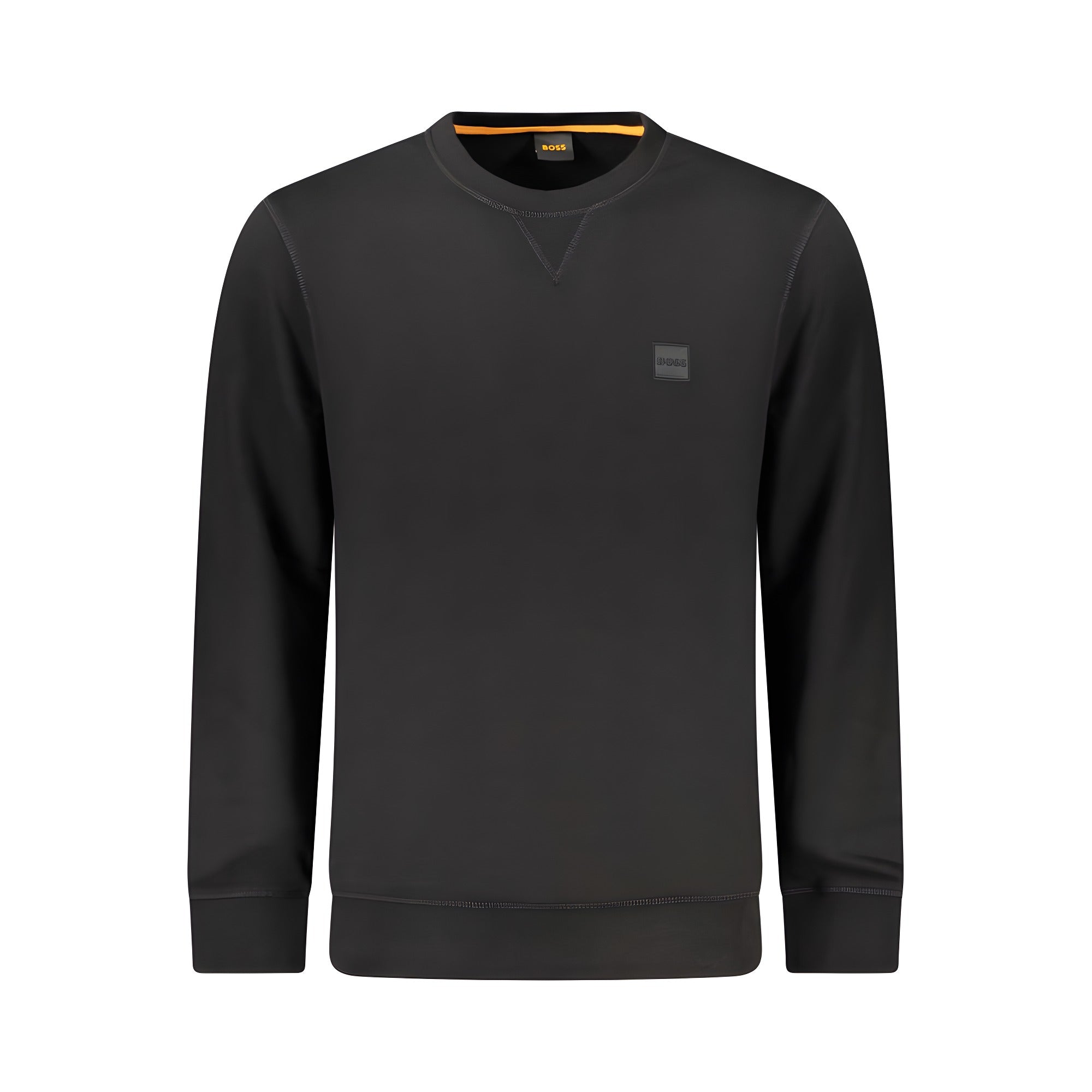 Hugo Boss Black Cotton Men Sweater
