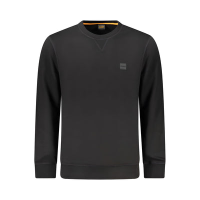 Hugo Boss Black Cotton Men Sweater
