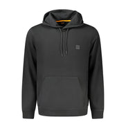 Hugo Boss Black Cotton Men's Hooded Sweatshirt