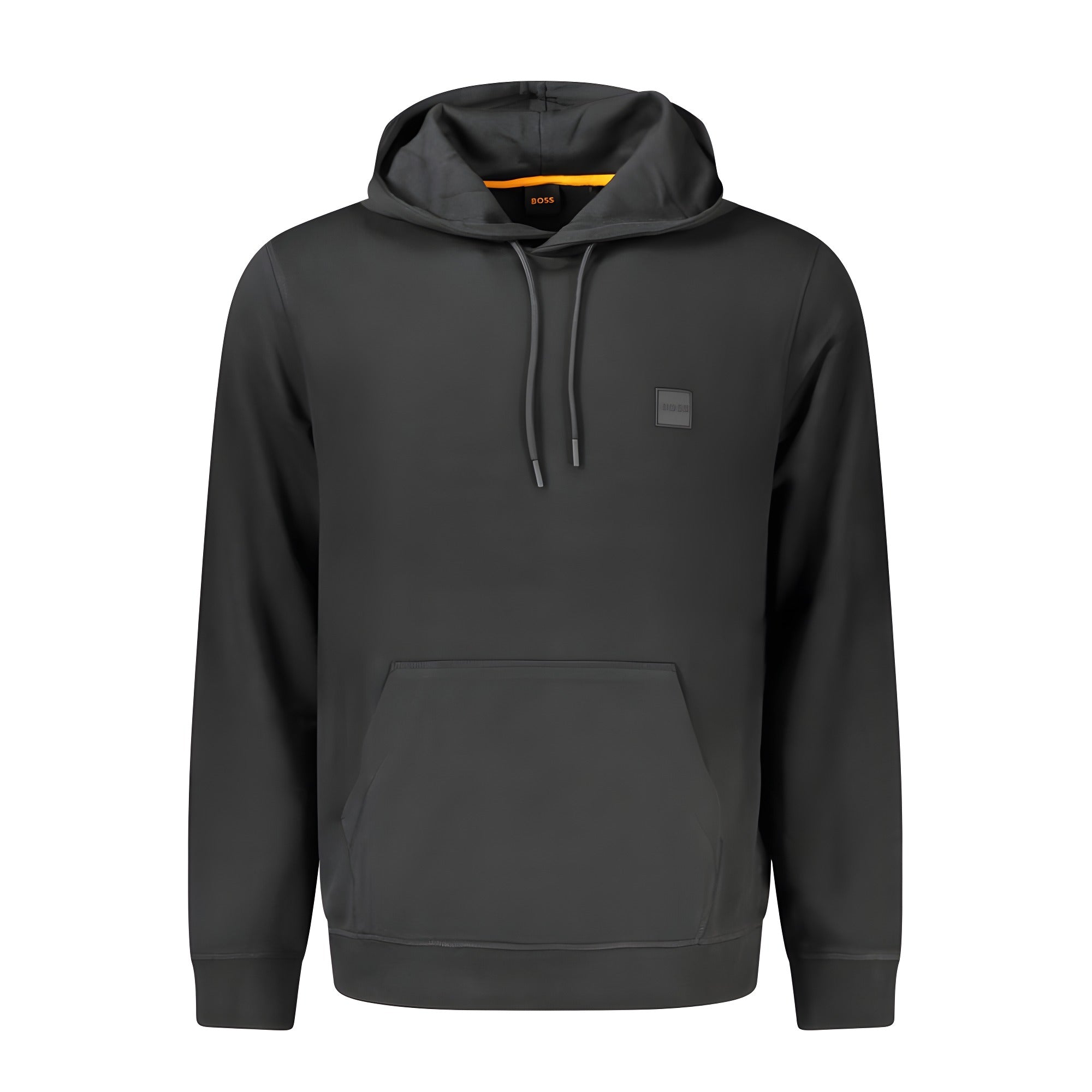 Hugo Boss Black Cotton Men's Hooded Sweatshirt