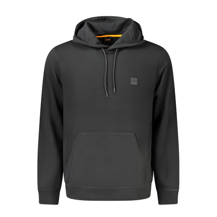 Hugo Boss Black Cotton Men's Hooded Sweatshirt