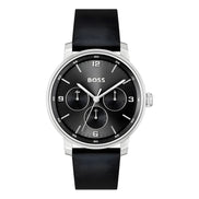 Hugo Boss Black Leather Dress Watch