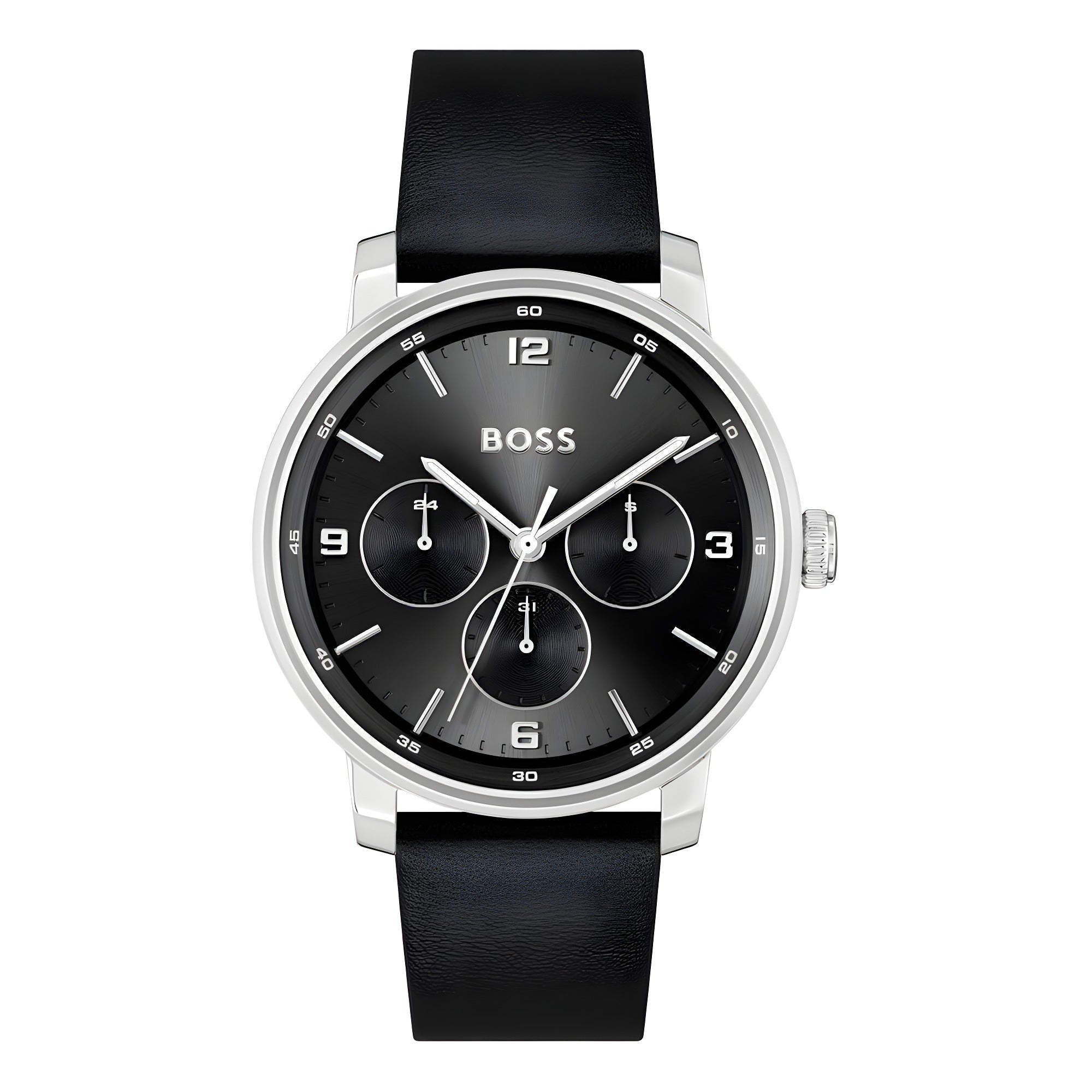 Hugo Boss Black Leather Dress Watch