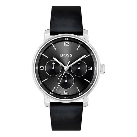 Hugo Boss Black Leather Dress Watch