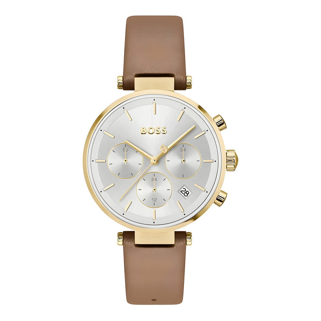 Hugo Boss Brown Leather Dress Watch
