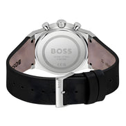 Hugo Boss Gray Leather Dress Watch