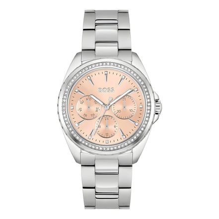 Hugo Boss Gray Stainless Steel Dress Watch