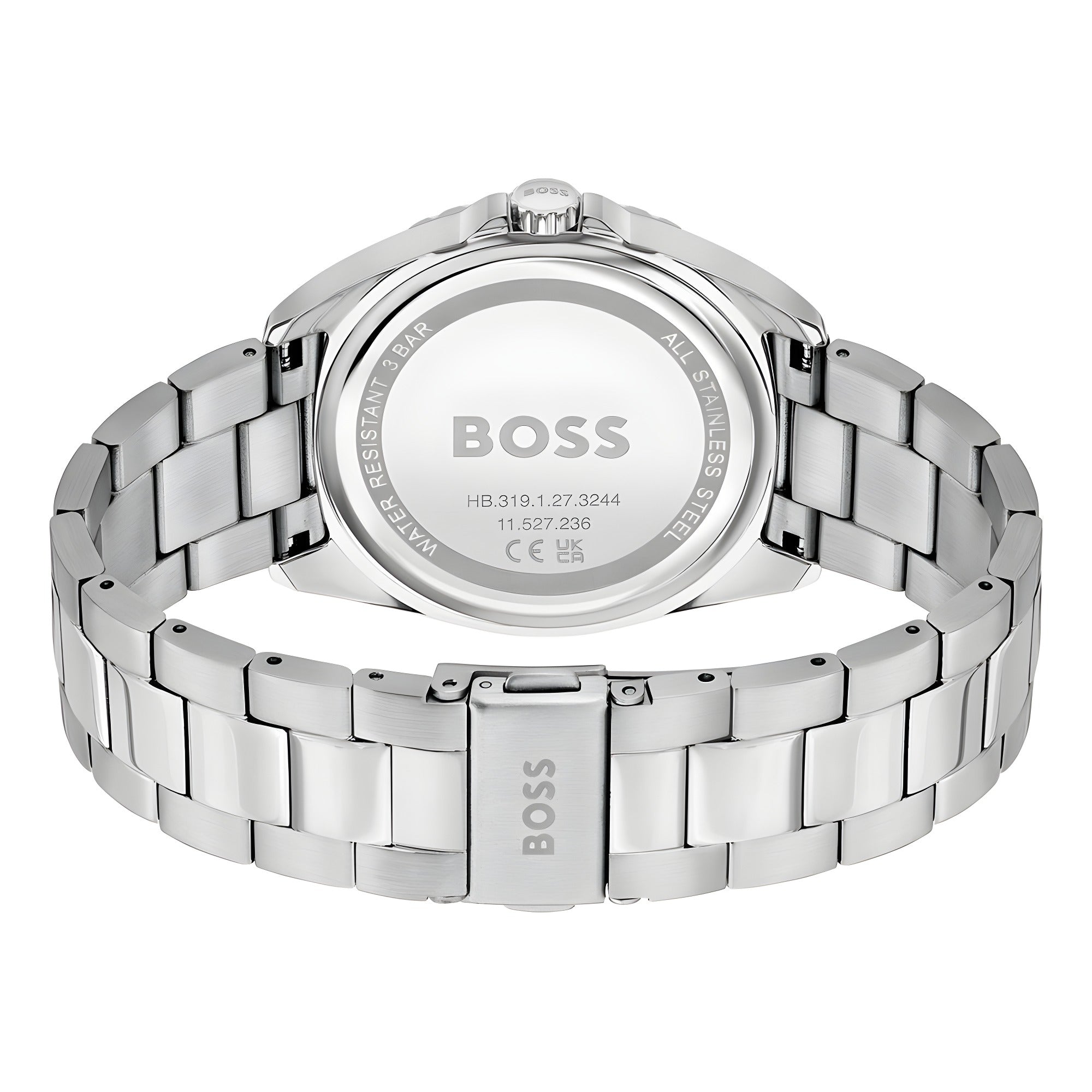 Hugo Boss Gray Stainless Steel Dress Watch