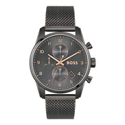 Hugo Boss Gray Stainless Steel Dress Watch