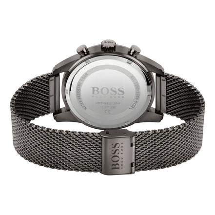 Hugo Boss Gray Stainless Steel Dress Watch