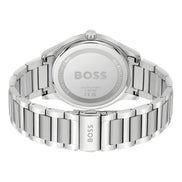 Hugo Boss Gray Stainless Steel Dress Watch