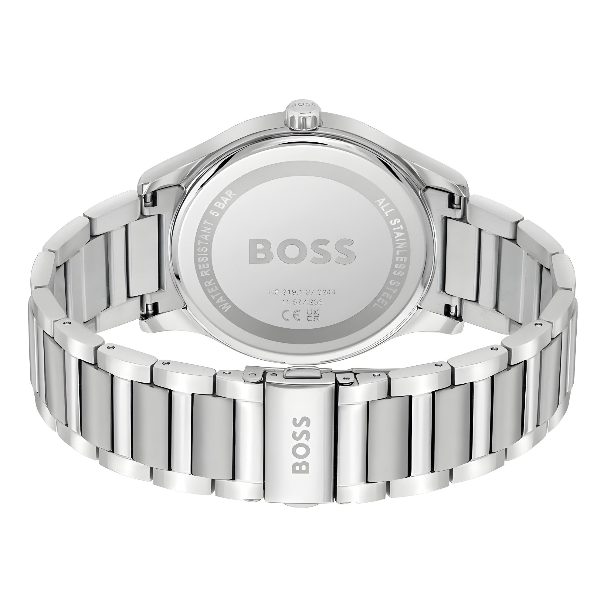 Hugo Boss Gray Stainless Steel Dress Watch