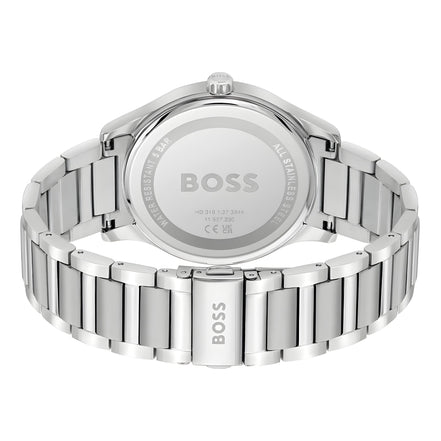 Hugo Boss Gray Stainless Steel Dress Watch