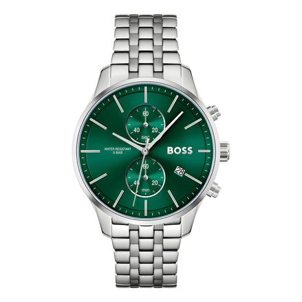 Montre de soirée Hugo Boss en acier inoxydable gris