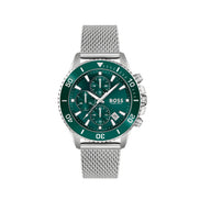 Hugo Boss Grey Stainless Steel Dress Watch