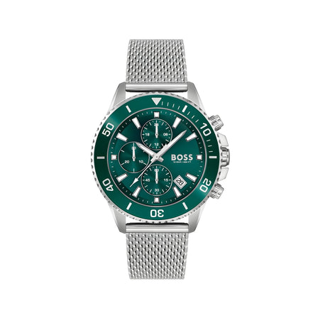 Hugo Boss Grey Stainless Steel Dress Watch