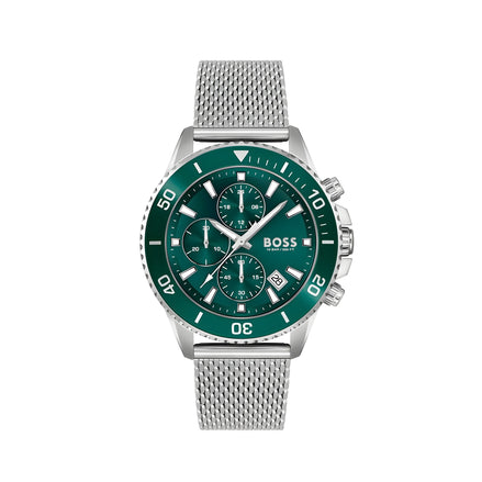 Hugo Boss Grey Stainless Steel Dress Watch