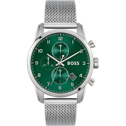 Hugo Boss Silver Stainless Steel Dress Watch