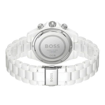Hugo Boss White Ceramic Dress Watch