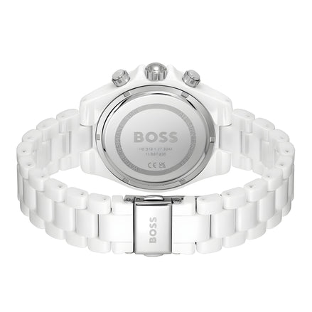 Hugo Boss White Ceramic Dress Watch