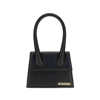 Jacquemus Black Leather Handbag