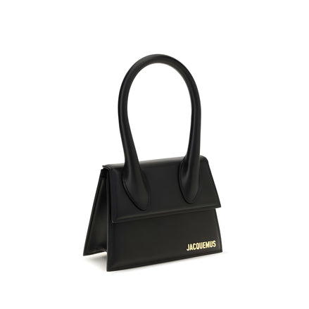 Jacquemus Black Leather Handbag