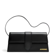 Jacquemus Black  leather Le Bambino Long bag