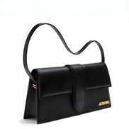 Jacquemus Black  leather Le Bambino Long bag