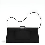 Jacquemus Black  leather Le Bambino Long bag