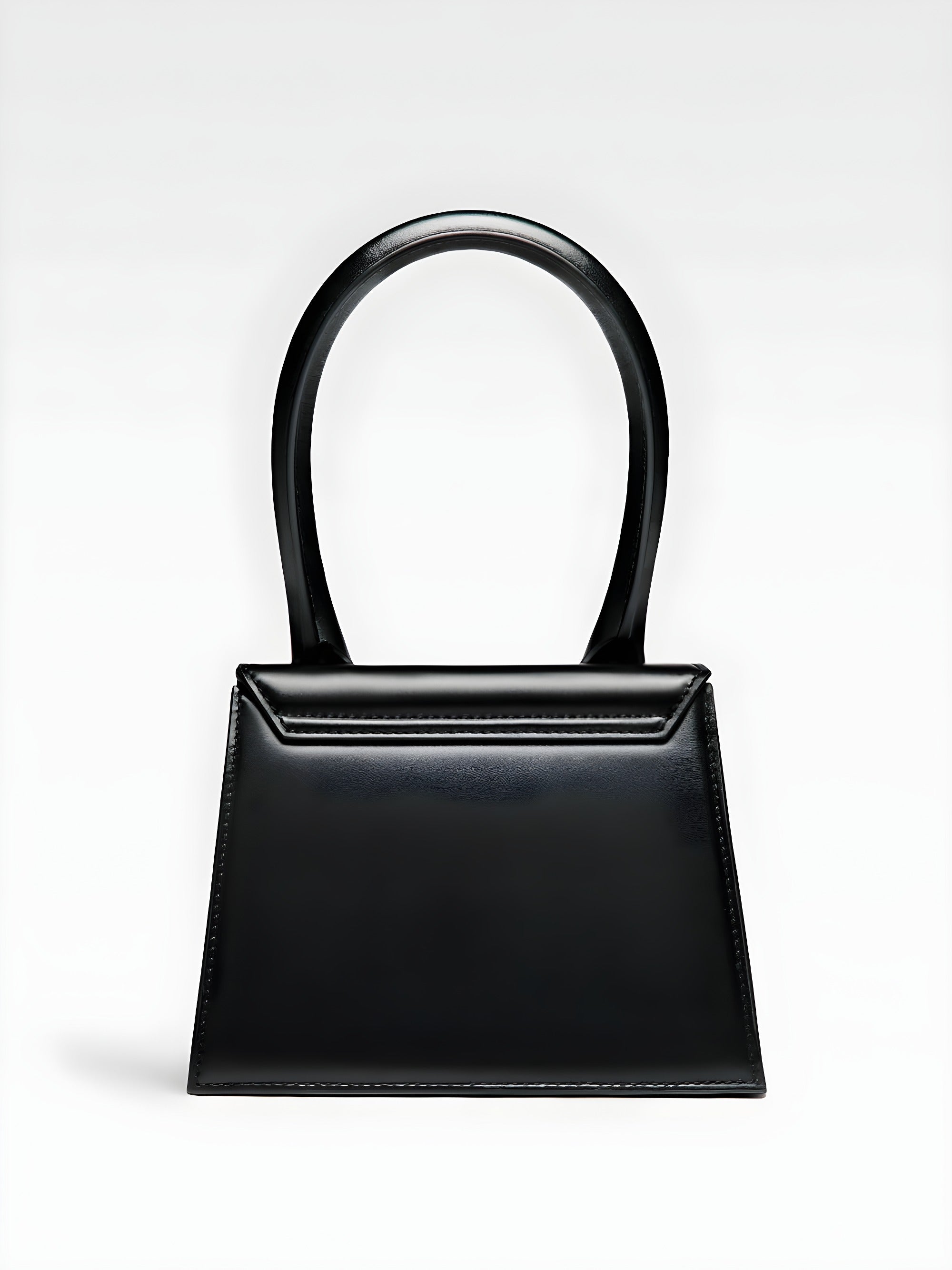 Jacquemus Black  leather Le Chiquito moyen bag