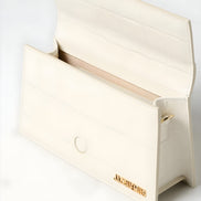 Jacquemus Ivory Cocco Le Grand Bambino Handbag