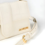 Jacquemus Ivory Cocco Le Grand Bambino Handbag