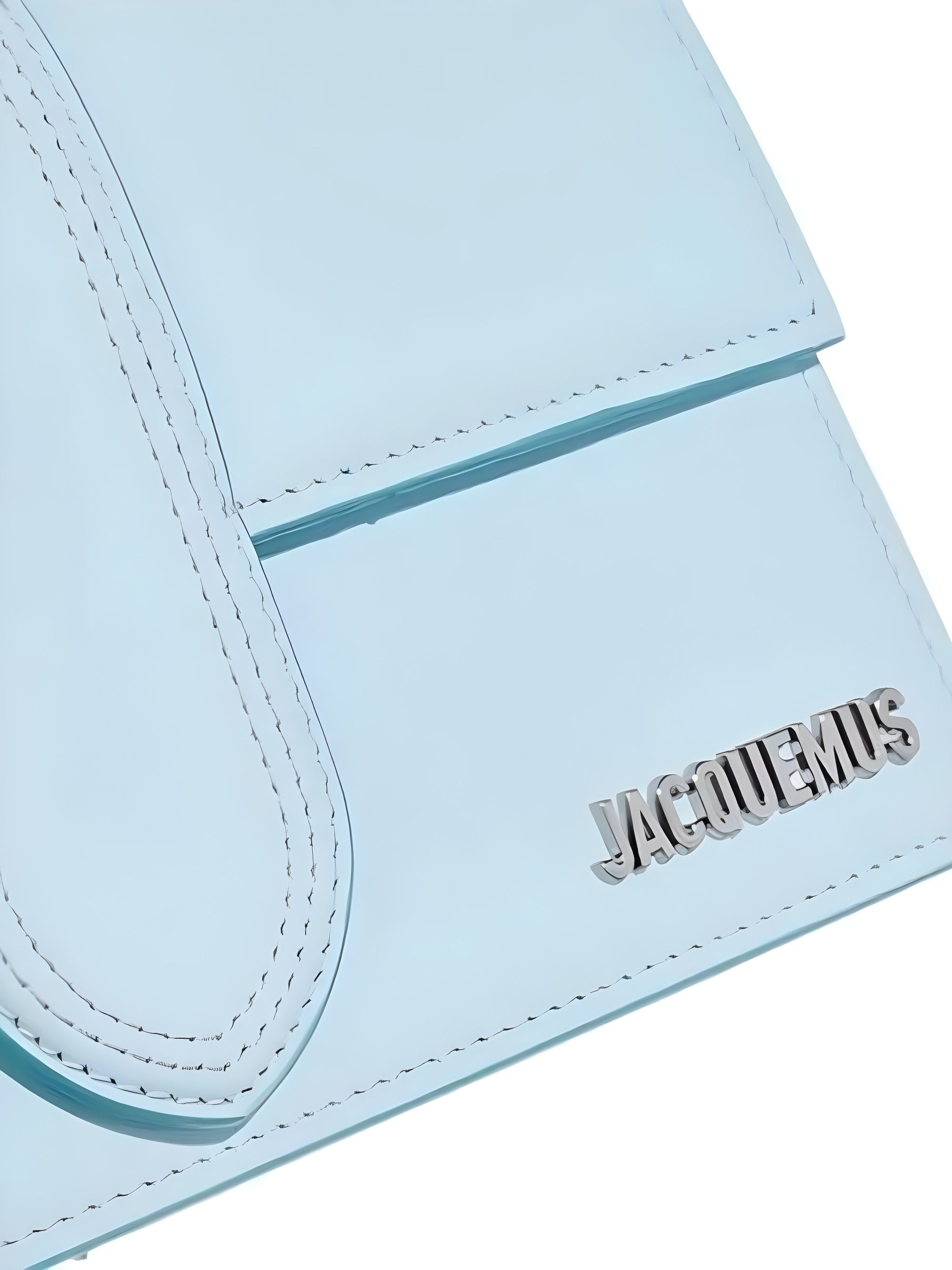 Jacquemus Pale blue Leather Le Grand Bambino Handbag