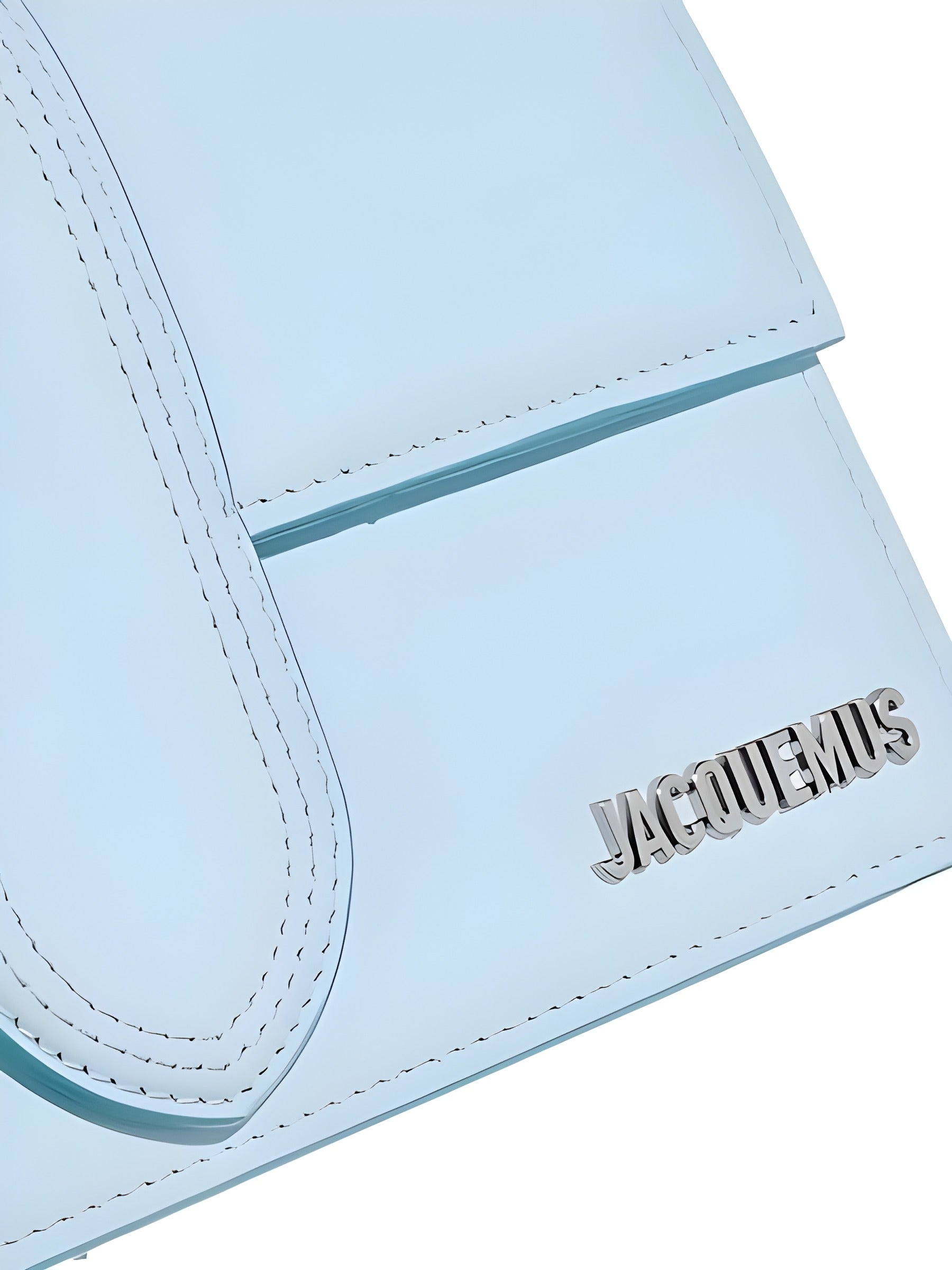 Jacquemus Pale blue Leather Le Grand Bambino Handbag