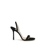 Jimmy Choo Black Stiletto Heel Sandals