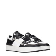 Jimmy Choo Black Leather Low Top Sneakers
