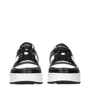 Jimmy Choo Black Leather Low Top Sneakers
