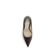 Jimmy Choo Brown Calf Leather High Heel Pumps