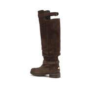 Jimmy Choo Brown Calf Leather Over The Knee
