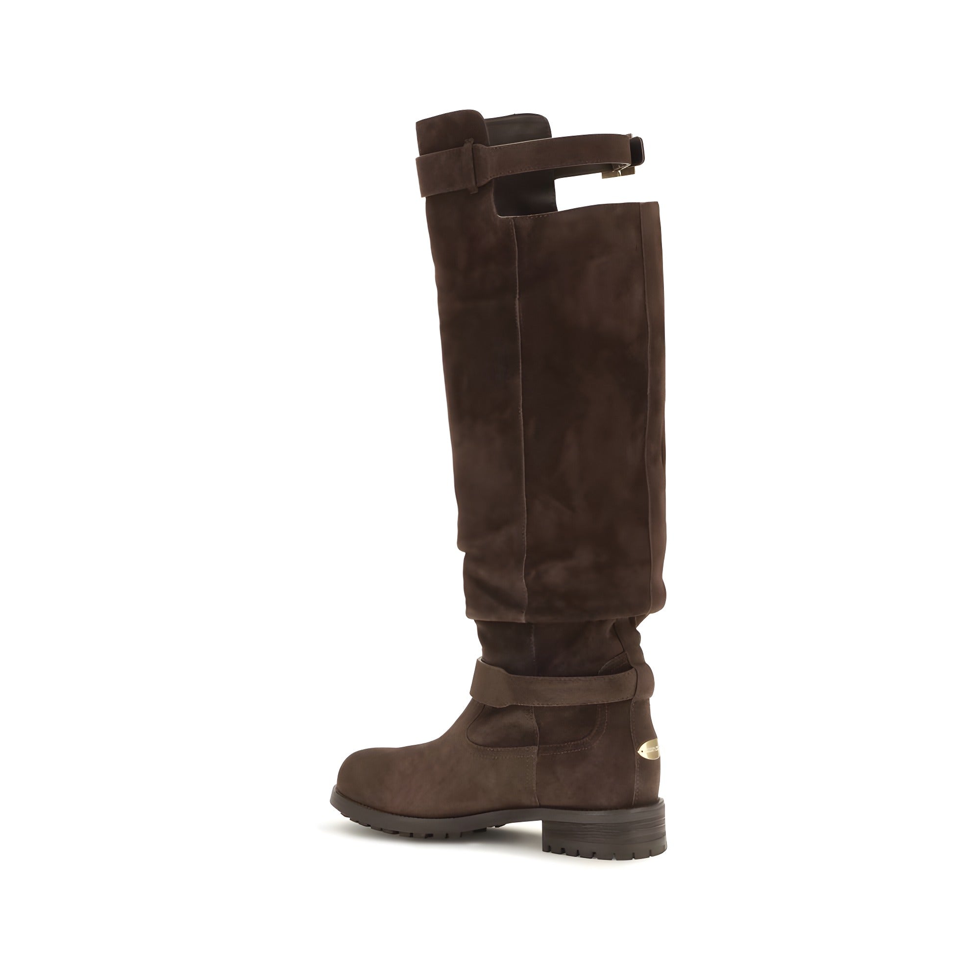 Jimmy Choo Brown Calf Leather Over The Knee