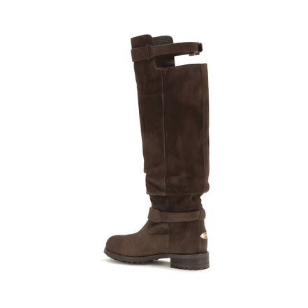 Jimmy Choo Brown Calf Leather Over The Knee