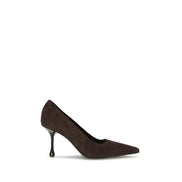 Jimmy Choo Brown Leather High Heel Pumps