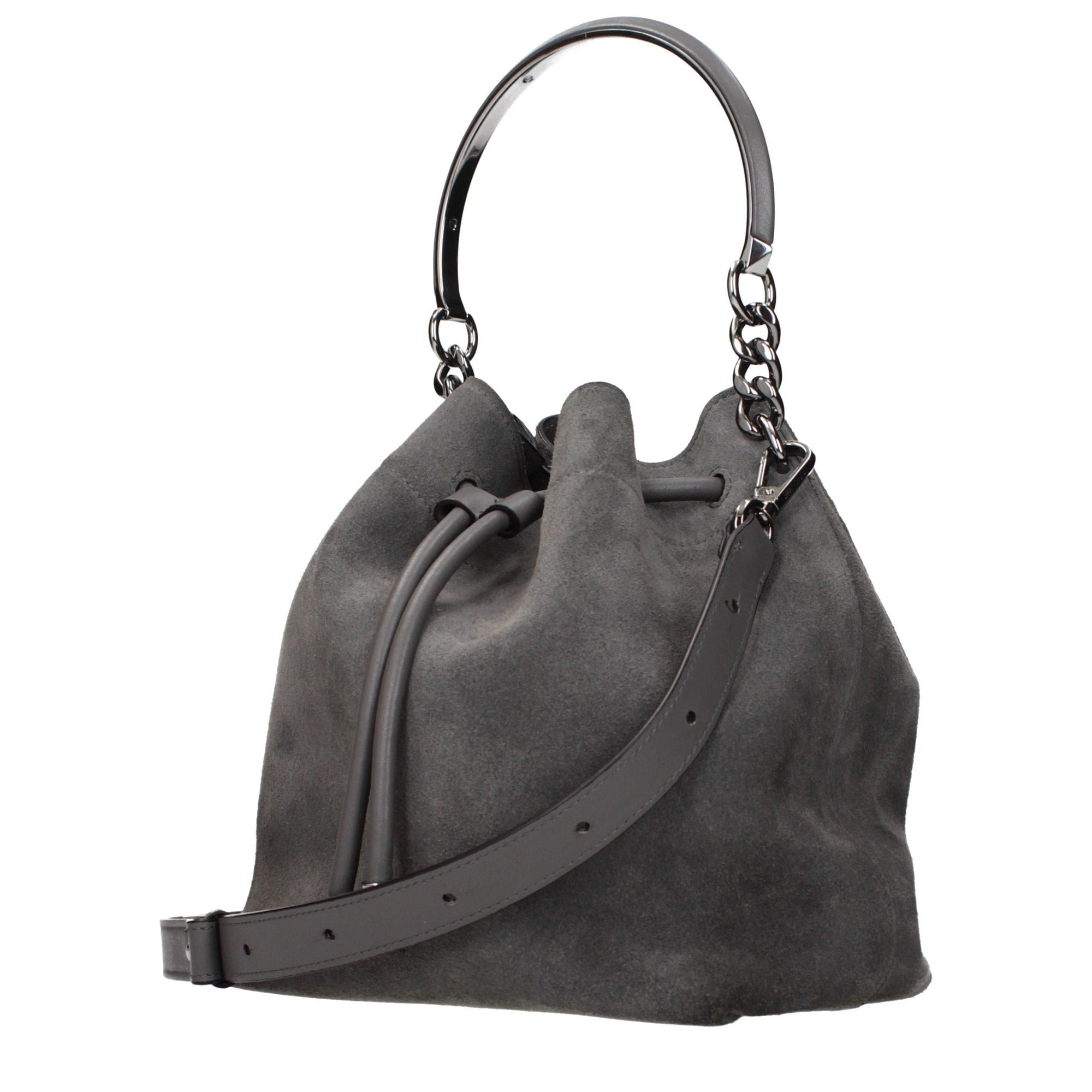 Jimmy Choo Gray Leather Handbag